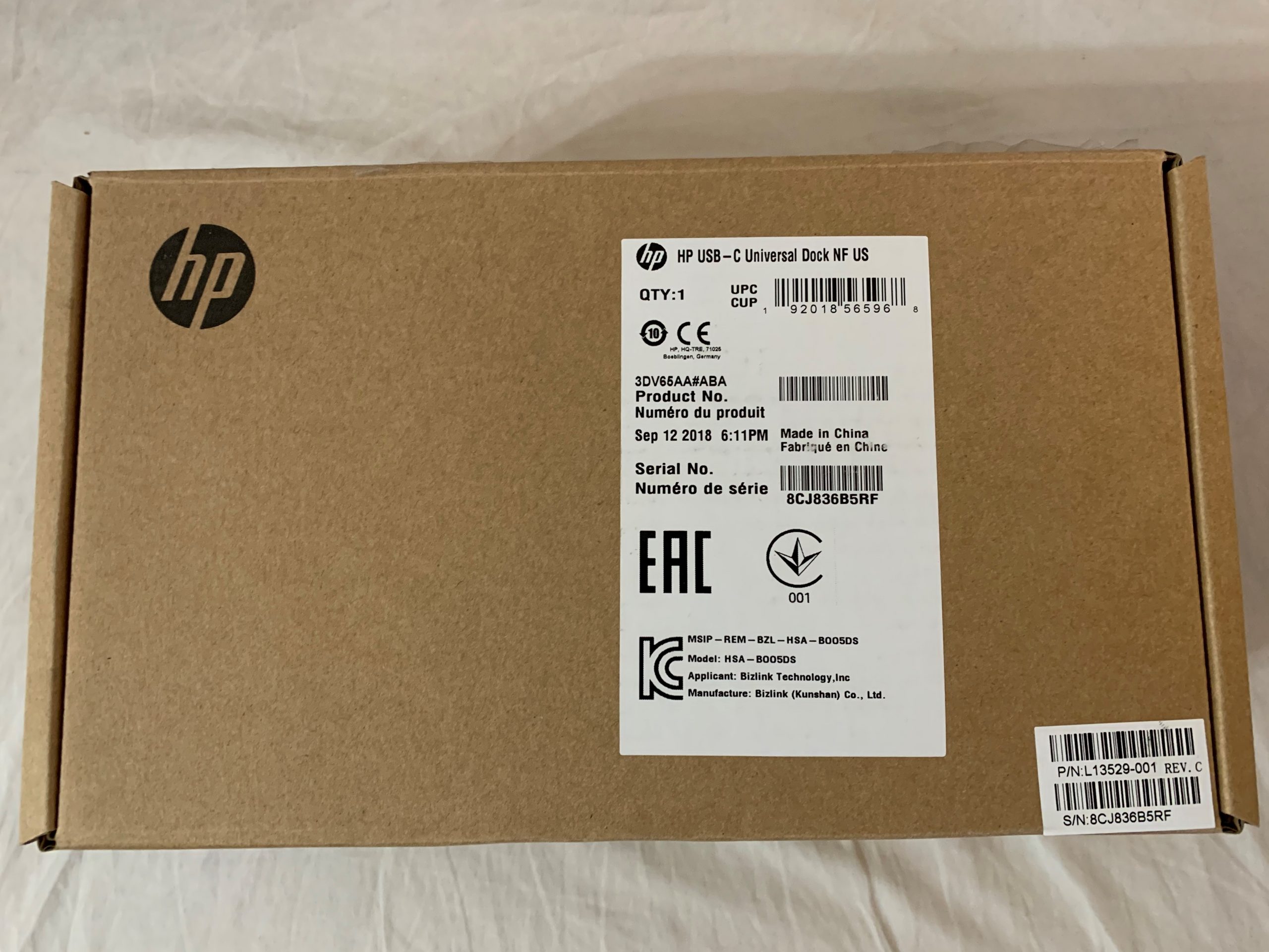 HP USB-C Universal Laptop Docking Station