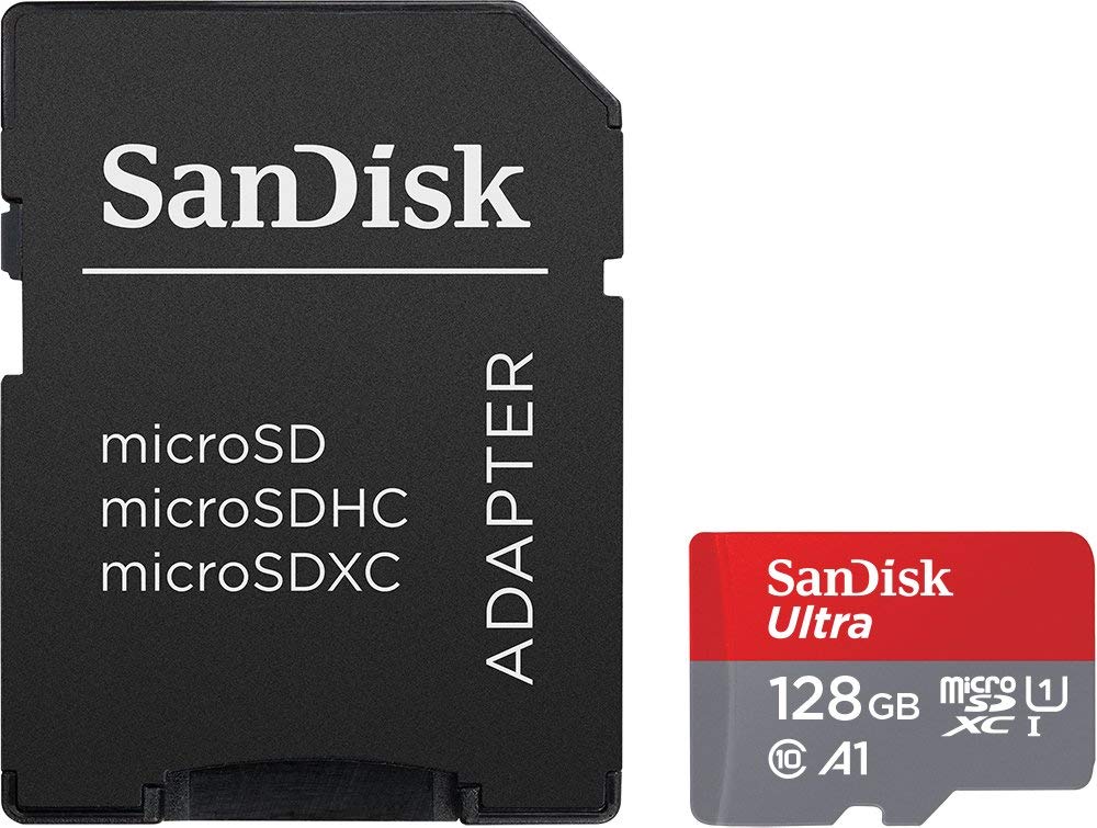 SanDisk Ultra 128GB microSDXC UHS-I Card with Adapter
