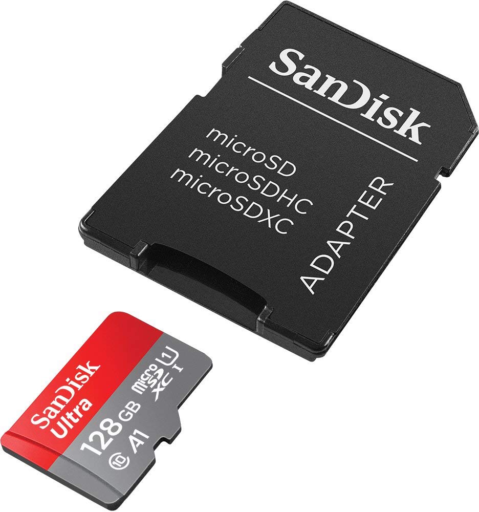 SanDisk Ultra 128GB microSDXC UHS-I Card with Adapter