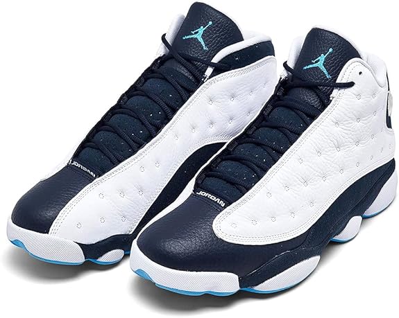 Nike Jordan Mens Air Jordan 13 Retro Obsidian-White/Dark Powder Blue-multi