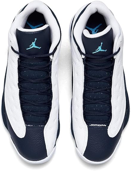 Nike Jordan Mens Air Jordan 13 Retro Obsidian-White/Dark Powder Blue-multi